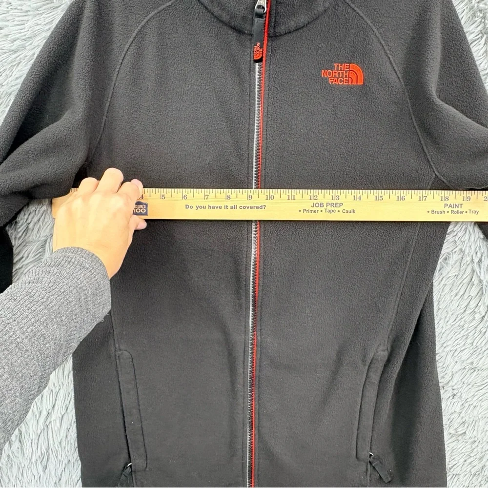 North Face Jacket Boys XL Fits Womens Medium Performance Fleece Full Zip Black